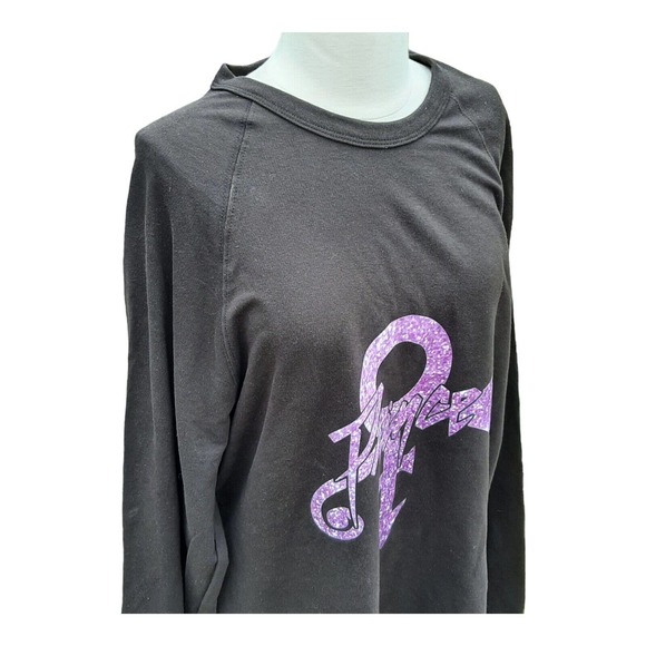 3X Prince Crewneck Sweatshirt Black Pullover Sweater w Purple Symbol XXXL Band T - Picture 3 of 5